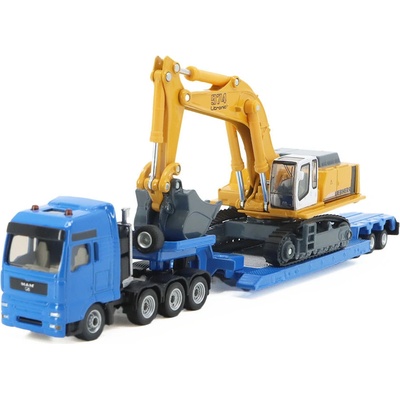 SIKU MAN TG-A s podvalníkem a bagrem 1:87