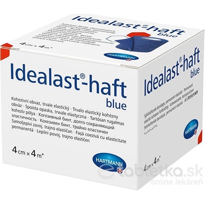 Idealast Color Cohesive ovínadlo elastické krátkoťažné modré 4 cm x 4 m 1 ks