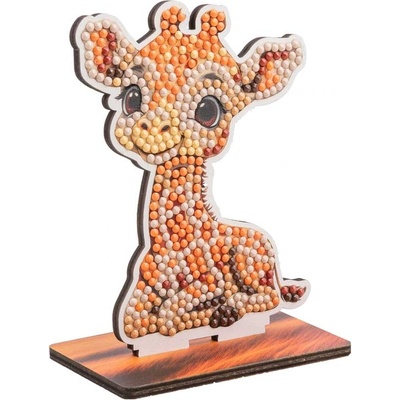 Craft Buddy Комплект за диамантена бродерия Craft Buddy - Crystal Art Buddies, Жираф (CBCAFGR-31GEN039)