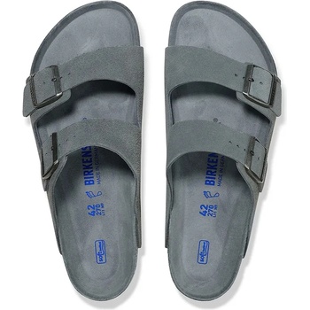 Birkenstock Велурени чехли Birkenstock Arizona мъжки в сиво 1030860 (1030860)