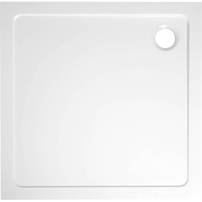 Aqualine TECMI sprchová vanička z litého mramoru, čtverec 80x80x3 cm PQ008
