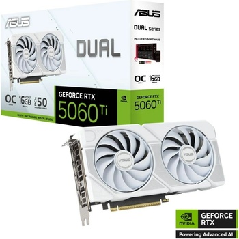 Asus GeForce RTX 5060 Ti DUAL OC WHITE 16GB GDDR7 90YV0MH6-M0NA00