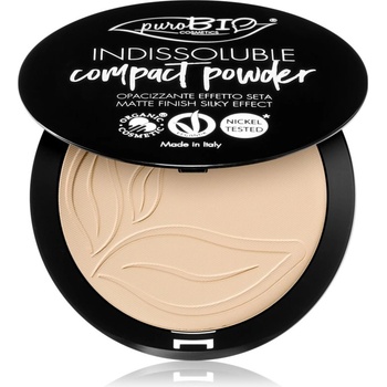 puroBIO Cosmetics Indissouble компактна пудра с матиращ ефект цвят T01 9 гр