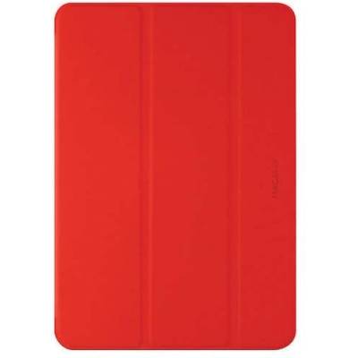 Macally Stand Case - полиуретанов калъф и поставка за iPad 7 (2019), iPad 8 (2020) (червен)