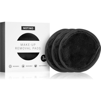 Notino Spa Collection Make up removal pads pratelné odličovací tampony z mikrovlákna odstín Black 3 ks