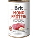 Konzervy pre psov Brit Mono Protein Beef & Rice 400 g