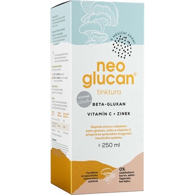 Neoglucan tinktura s obsahem tekutého Beta-Glukanu, vitamínem C a Zinkem 250 ml