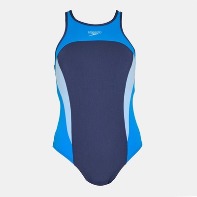 Speedo Бански костюм Speedo Women's Cross One Piece Swimsuit - Lagoon Blue
