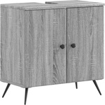 vidaXL Шкаф за мивка в баня BREDA Сив Сонома 59, 5 x 31, 5 x 59 см (897451)