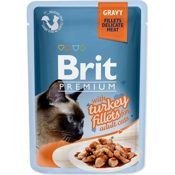 Brit Premium Cat Delicate Fillets in Gravy with Turkey 85 g