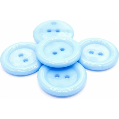 Dierkový maxi gombík - kobaltová svetlo modrá - priemer 3,8 cm
