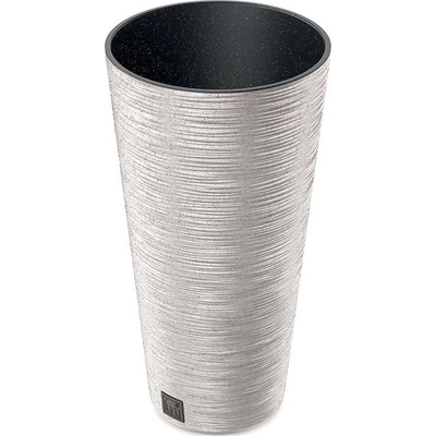 Prosperplast Květináč FURU SLIM ECO WOOD 30 cm bílý 611332