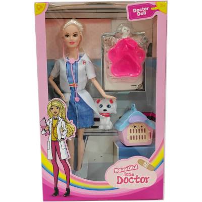 Armtoys КУКЛА ВЕТЕРИНАР С КУЧЕНЦЕ И КЛЕТКА