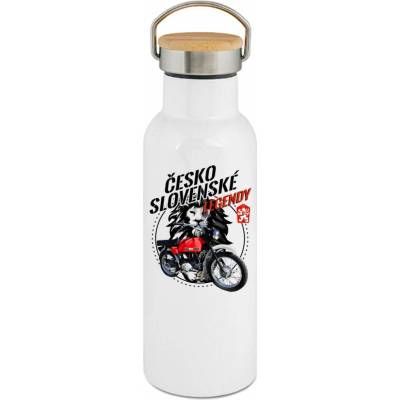 123TRIKO termoska Jawa Mustang červený Československé Legendy V10 500 ml
