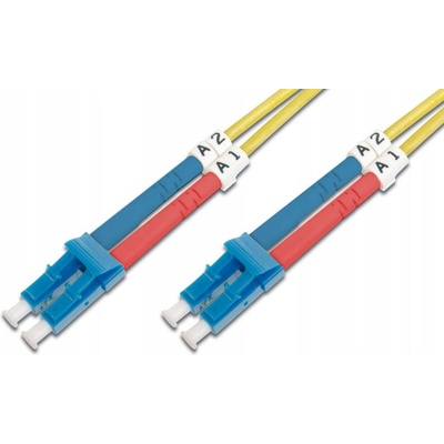 Digitus DK-2933-05 Fiber Optic Patch Cord, LC to LC, Singlemode, OS1, 09/125 µ, Duplex, 5m