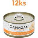 Canagan Cat Kuře a losos 12 x 75 g