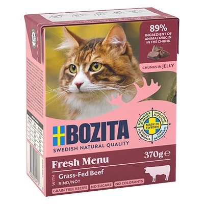 Bozita cat Fresh Menu kousky v rosolu s hovězím 370 g
