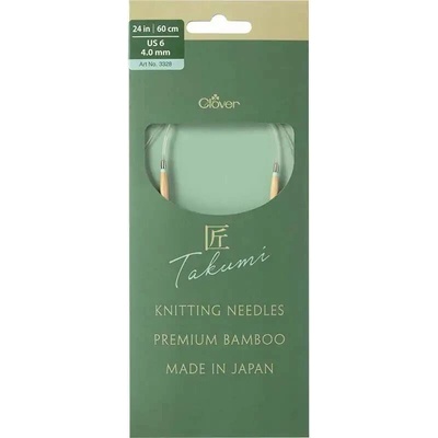 Clover kruhové otočné fixní jehlice Pro Takumi 60cm 4mm