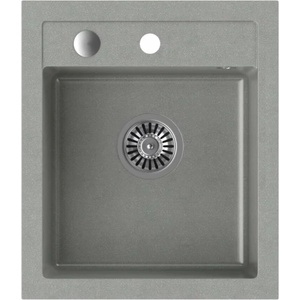 Quadron Вградена мивка Quadron Pop Johnny 100, сива, композитна, 43x50 см (HCQJ4350SZK) Мивка за вграждане