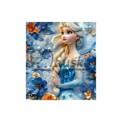 legínovina/úplet milk silk - LEDOVÁ PRINCEZNA