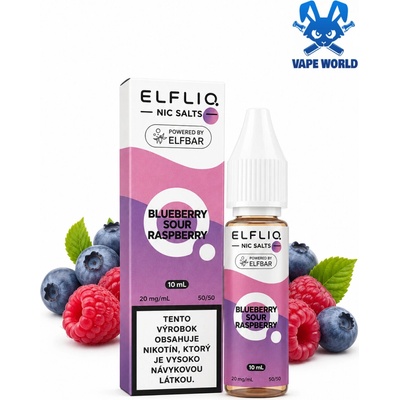 ELFLIQ Nic SALT Blueberry Sour Raspberry 10 ml 20 mg
