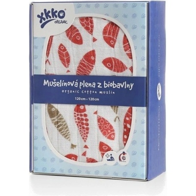 XKKO Organic Biobavlnená 120 x 120 Golden Fish 1 ks