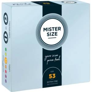 Mr. Size 36 бр. Тънки презервативи Mister Size 53 мм