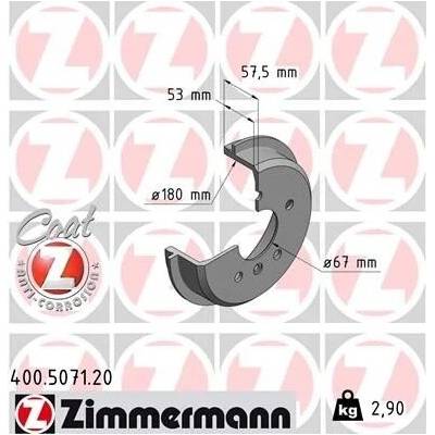 Brzdový buben ZIMMERMANN 400.5071.20