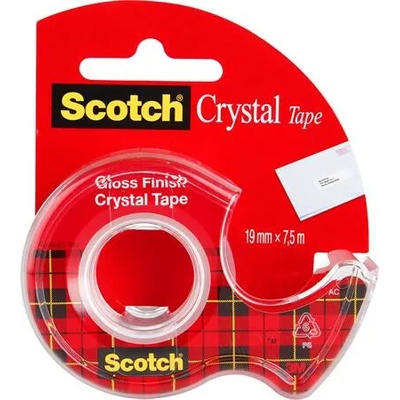 3M SCOTCH Lepiaca páska, 19 mm x 7,5 m, ”Crystal”