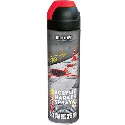 Biodur značkovací sprej 500ml červený