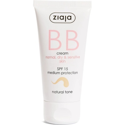 Ziaja BB krém pro normální, suchou, citlivou pleť tón přirozený SPF15 50 ml – Zboží Dáma