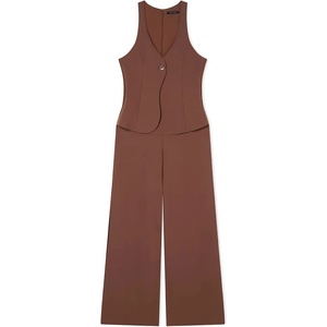 Armani exchange XW001941_AF21529 sleeveless romper - Brown (Earth)