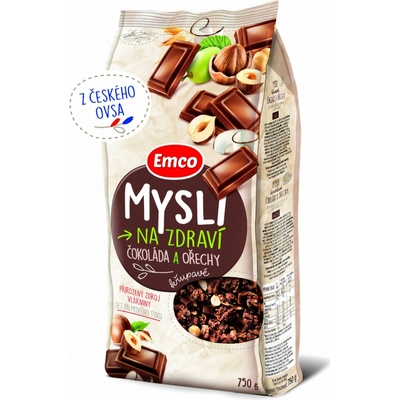 Emco Mysli křupavé - čokoláda a ořechy, 750 g