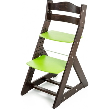 Hajdalánek Rostoucí židle Maja opěrka do kulata wenge / zelená