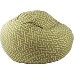 PUFRELAX Барбарон 600л. King Size, Zippity Green, Перящ се калъф, Пълнеж с микс от мемори пяна и дунапрен, Гама Premium (PUF-M-K-PT-ZIG) - topmarket