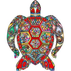 HARAHU Дървен пъзел - Turtle / S KP21988