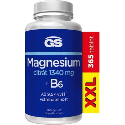 GS Magnesium citrát 1340 mg+B6 365 tablet