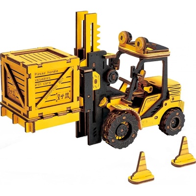 Robotime Rokr 3D dřevěné puzzle Vysokozdvižný vozík 139 ks