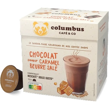 Columbus | Горещ шоколад със солен карамел - 12 капсули за Dolce Gusto