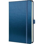 Sigel Conceptum A5 97-sheet blue metallic hardcover lined notebook (CO403)