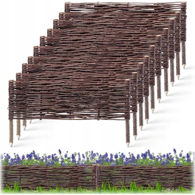 ZAHRADNÍ PALISÁDA 60x20cm Proutěný plot 10 Ks