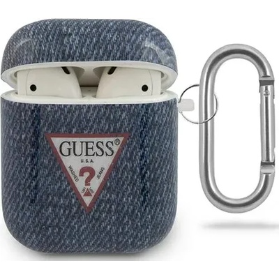 Guess Калъф Guess за AirPods Dark Blue Jeans Collection (GUACA2TPUJULDB)
