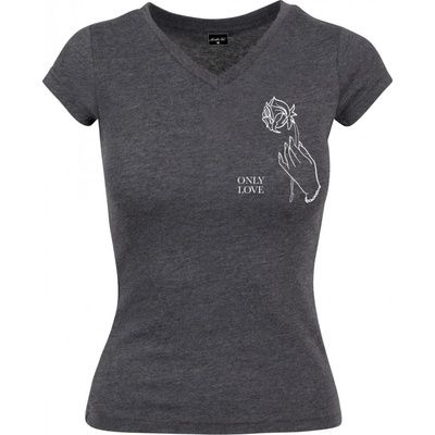 Ladies Only Love Tee charcoal