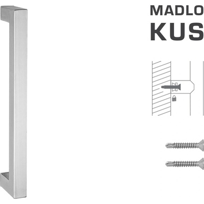MPkovania FT - MADLO kód K02K 25x25 mm ST ks Rozteč madla: 200 mm, Rozmer profilu madla: 25x25 mm, Dĺžka: 225 mm