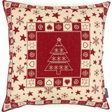 Frau Perez Textiles Vánoční STROMEK I RED 45 x 45 cm