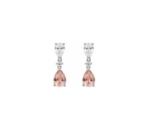 Diamonfire strieborné náušnice E6190