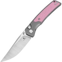 Bestechman ICEBREAKER D2 Satin with grey and pink Aluminum handle BMK16B