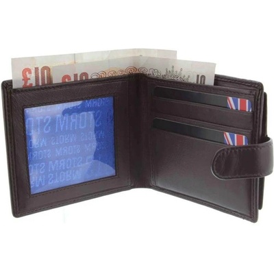 AJAX LEATHER WALLET BROWN STORM