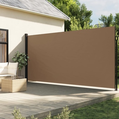 vidaXL Zatahovací boční markýza 200 x 500 cm taupe