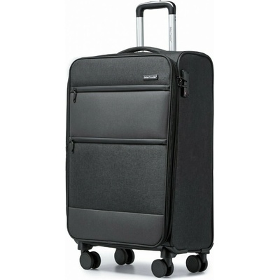 British Traveller Suitcase čierny 40L